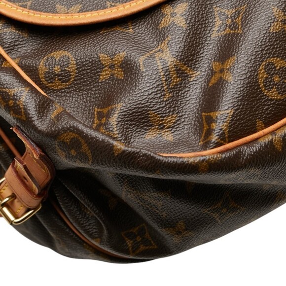 LOUIS VUITTON Brown Monogram Leather Shoulder Bag - Picture 7 of 13